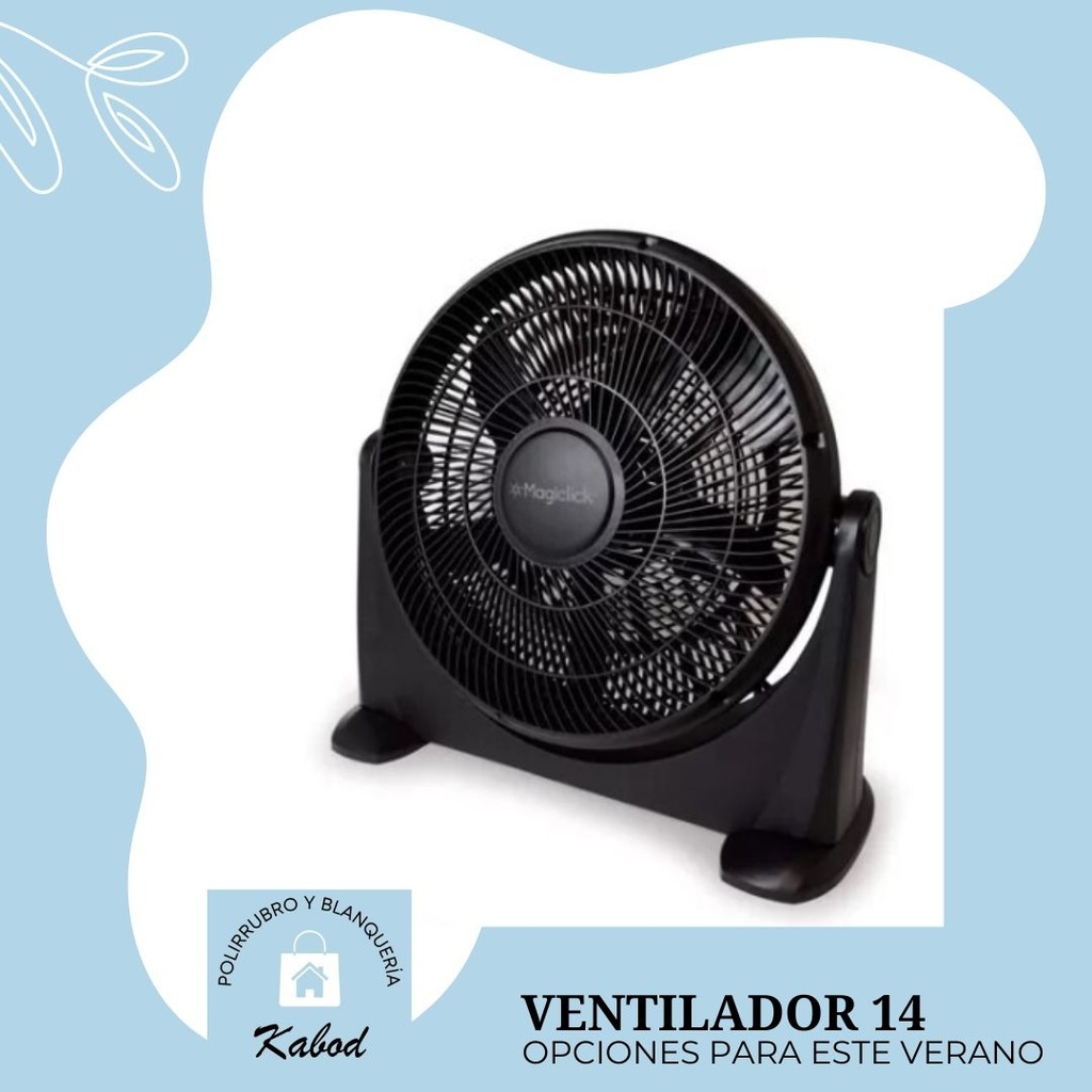 ventilador turbo 14" Magiclick- color negro