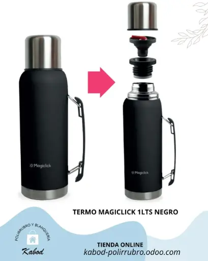 TERMO MAGICLICK 1LTS NEGRO