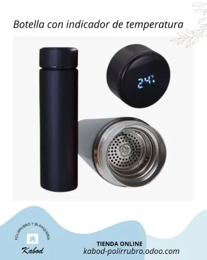 Botella con indicador de temperatura 